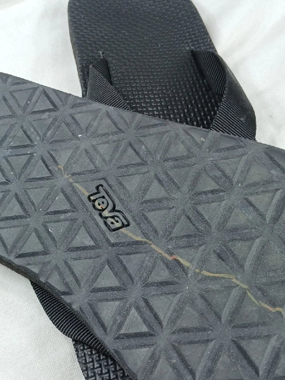 Teva Men’s Black Strap Flip-Flop Sandals